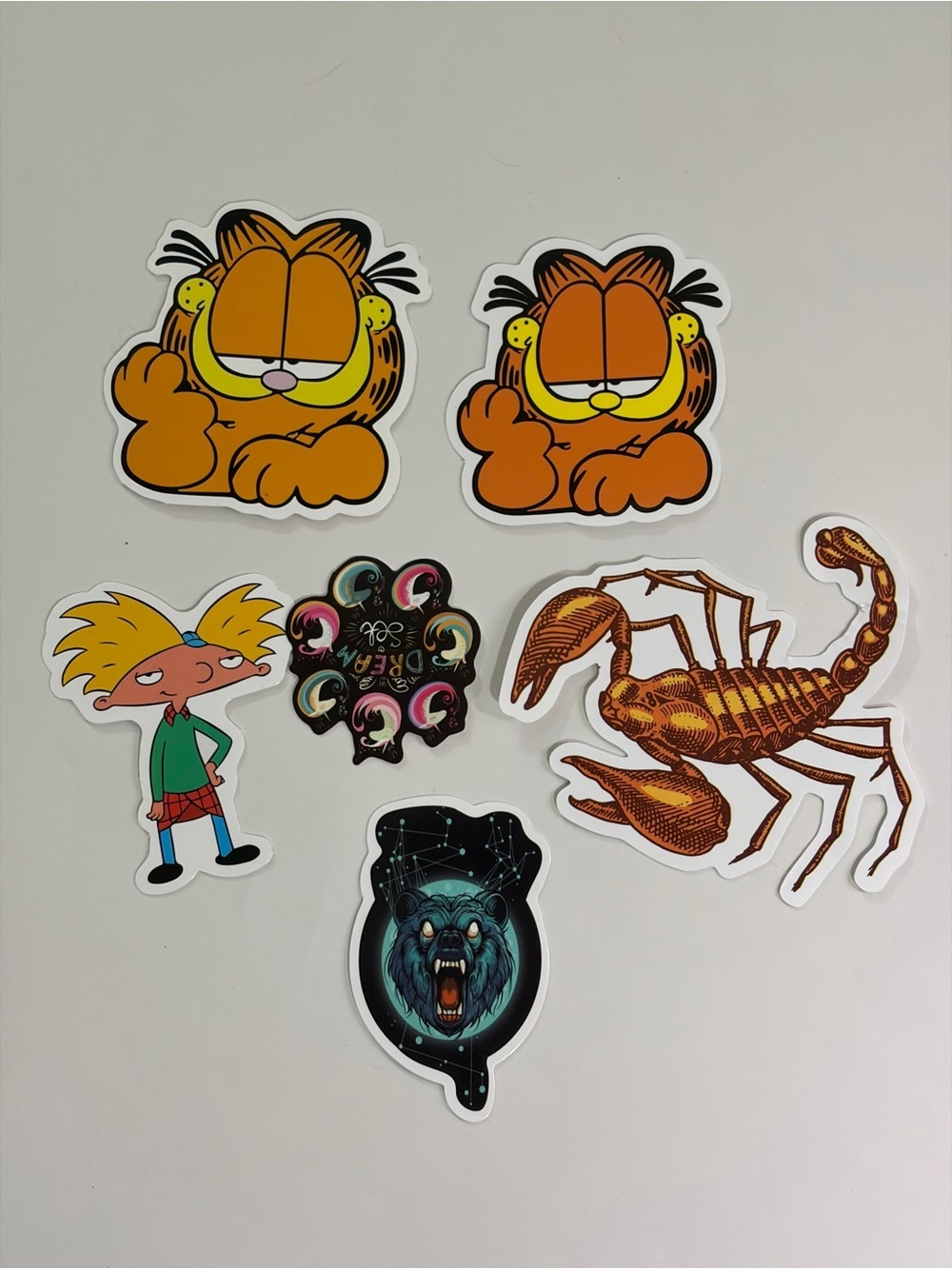 Bundle of 6 Various Colorful Sticker